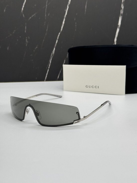 NEW GUCCI GG1561S 001 SUNGLASSES SILVER WOMEN EYEWEAR